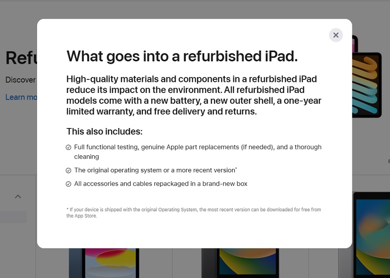 Eine großartige Gelegenheit, Geld zu sparen: Apple hat mit dem Verkauf von generalüberholten iPad 10 Tablets begonnen und garantiert deren Qualität-2