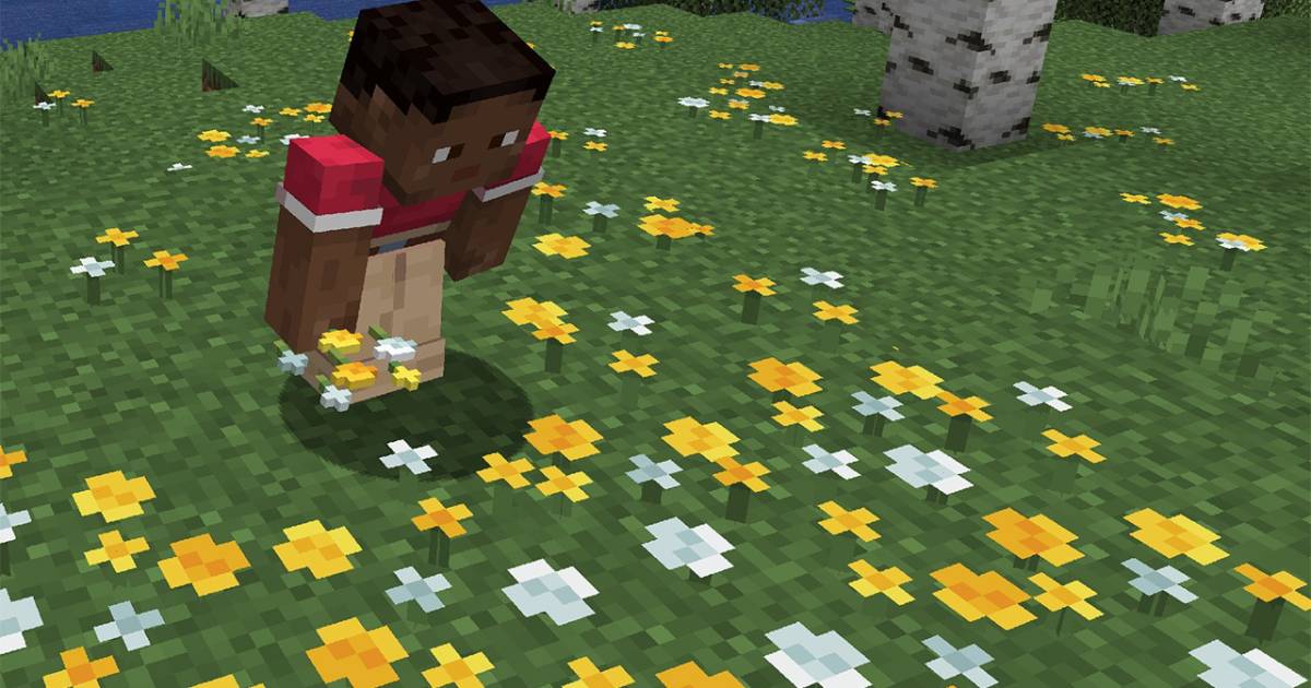 Wilde Landschaft in Minecraft mit neuen Farben Wilde Landschaft in Minecraft mit neuen Farben