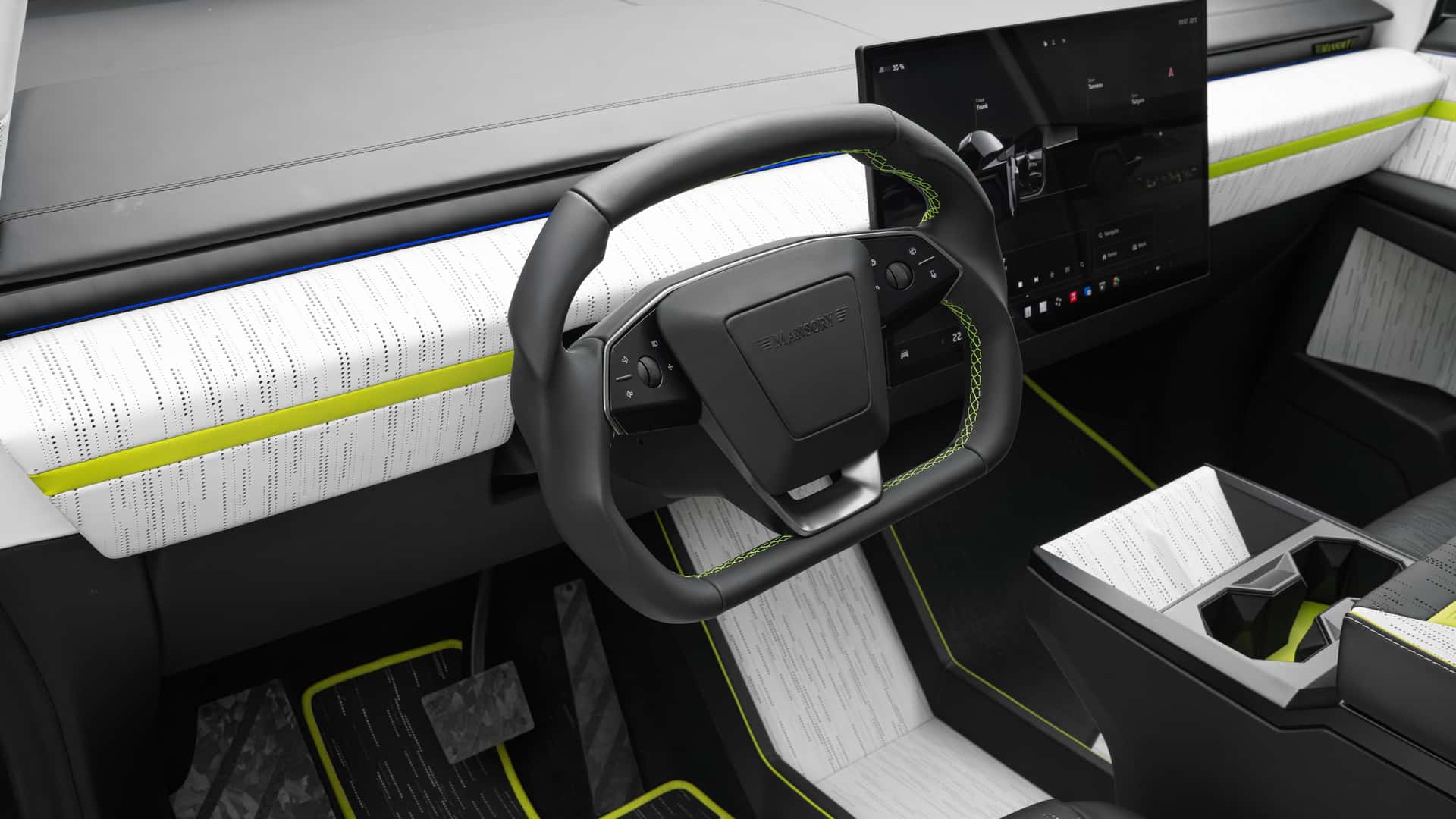 Mansory Elongation Tesla Cybertruck Detailansicht Mansory Elongation Tesla Cybertruck Detailansicht