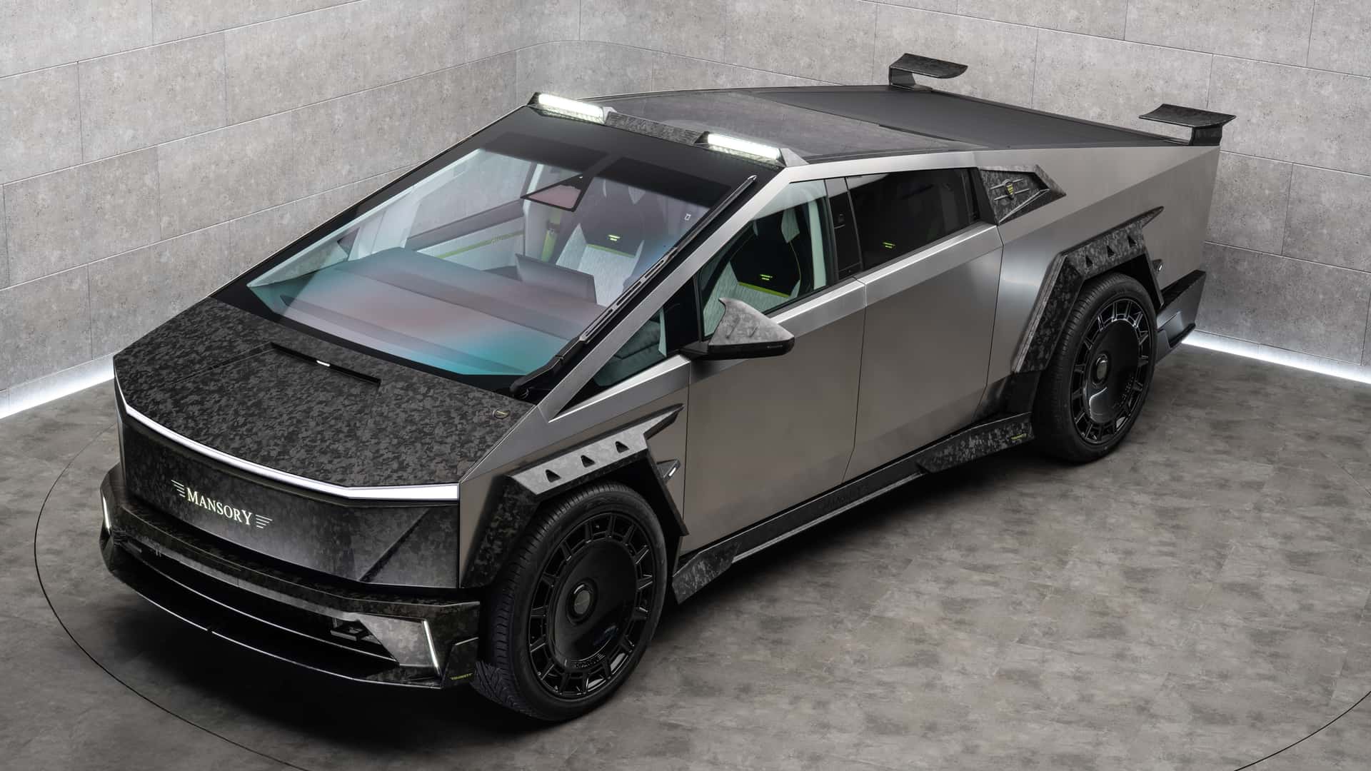 Mansory Elongation Tesla Cybertruck Interieur Mansory Elongation Tesla Cybertruck Interieur