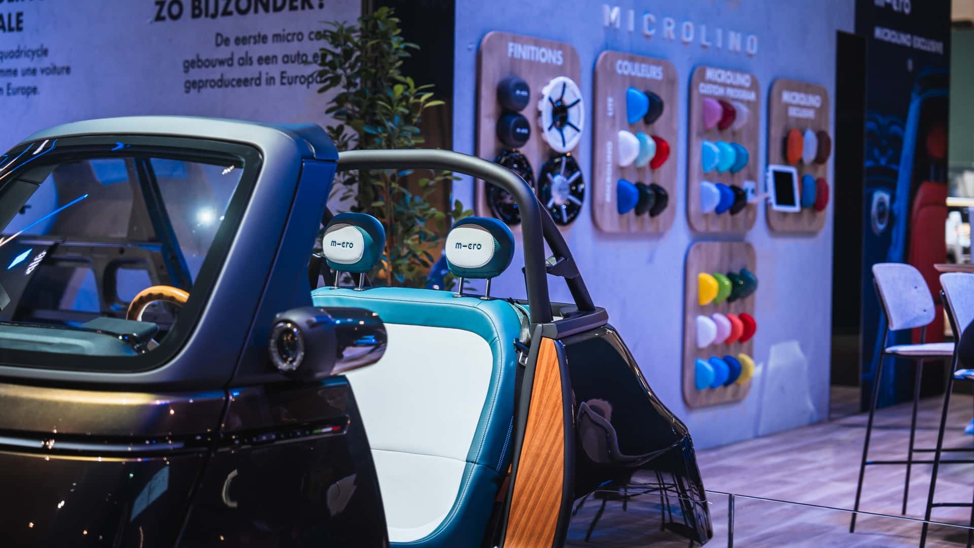 Microlino Spider auf dem Brüsseler Autosalon 2025 - Ansicht 2 Microlino Spider auf dem Brüsseler Autosalon 2025 - Ansicht 2