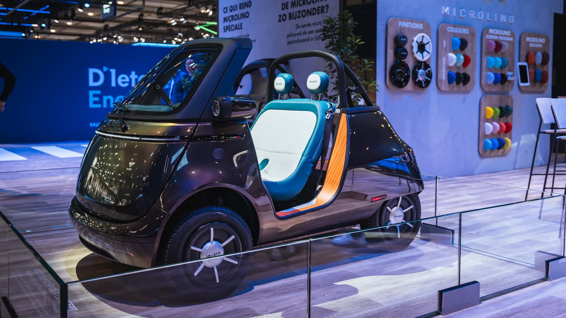 Microlino Spider auf dem Brüsseler Autosalon 2025 Microlino Spider auf dem Brüsseler Autosalon 2025