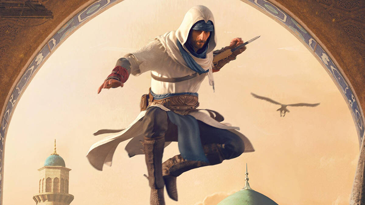 Assassinen in klassischen Gewändern und Ausblicke auf den Nahen Osten in neuen Assassin's Creed Mirage-Konzeptbildern Assassinen in klassischen Gewändern und Ausblicke auf den Nahen Osten in neuen Assassin's Creed Mirage-Konzeptbildern