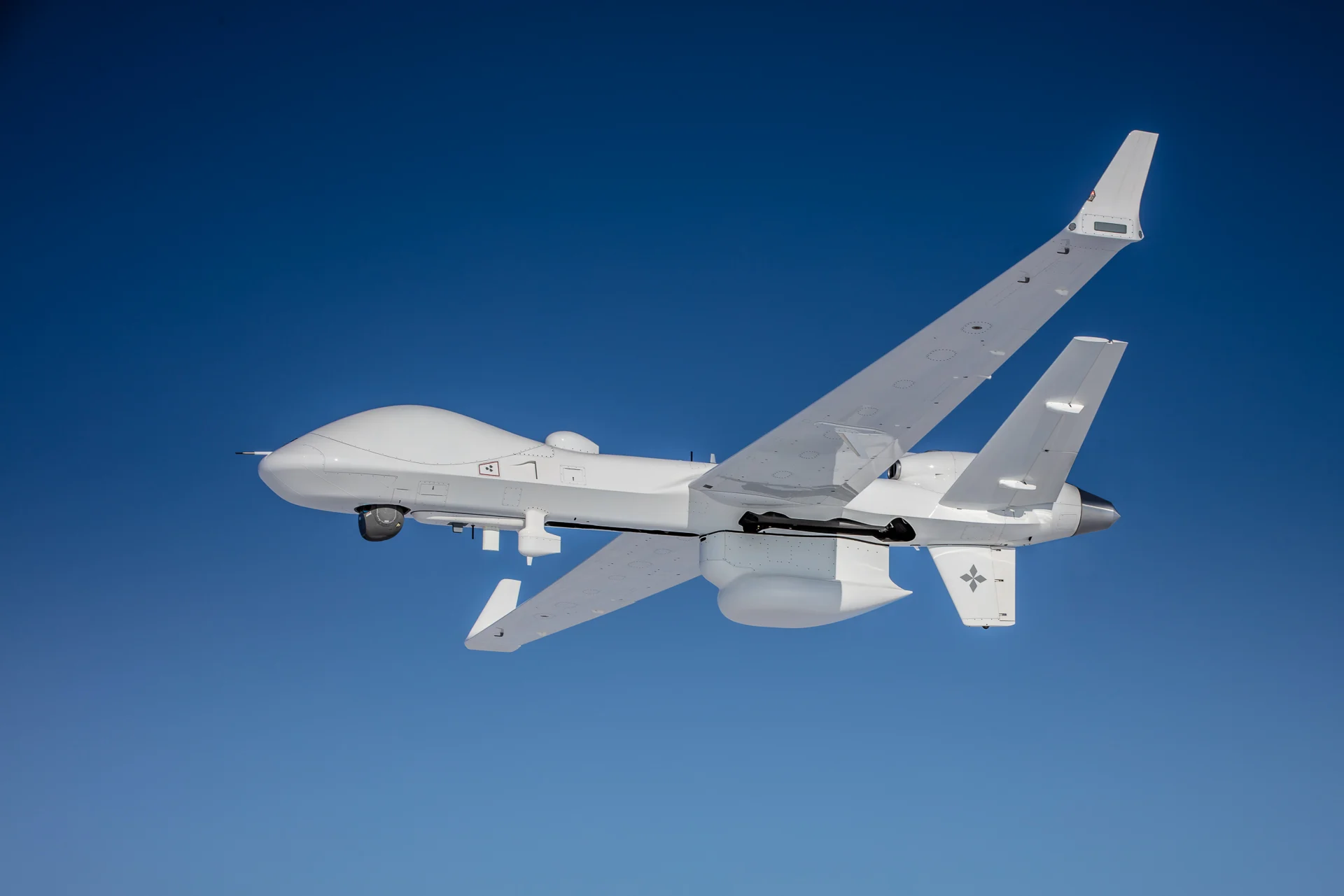 MQ-9B UAV bei einem Testflug MQ-9B UAV bei einem Testflug