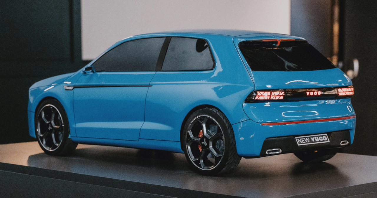 Das Design des neuen Yugo mit scharfen Linien