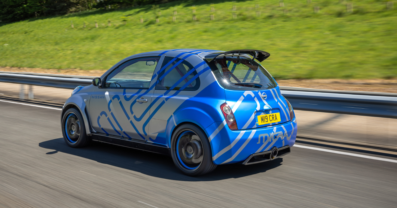 Frontpartie des Nissan Micra 350SR