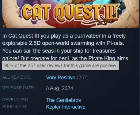Die Abenteuer der Katzenpiraten beginnen! Anlässlich der Veröffentlichung von Cat Quest III haben die Entwickler einen speziellen Trailer veröffentlicht-2 Die Abenteuer der Katzenpiraten beginnen! Anlässlich der Veröffentlichung von Cat Quest III haben die Entwickler einen speziellen Trailer veröffentlicht-2