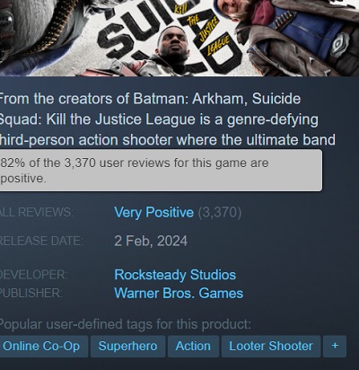 Das Ergebnis ist vorhersehbar: Experten kritisieren Suicide Squad Kill The Justice League und geben dem Spiel eine schlechte Note-6 Das Ergebnis ist vorhersehbar: Experten kritisieren Suicide Squad Kill The Justice League und geben dem Spiel eine schlechte Note-6