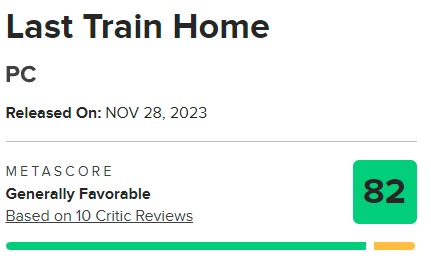 Kritiker und Spieler haben die Last Train Home-Strategie begeistert aufgenommen: Das Spiel hat hervorragende Kritiken und hohe Wertungen-3 Kritiker und Spieler haben die Last Train Home-Strategie begeistert aufgenommen: Das Spiel hat hervorragende Kritiken und hohe Wertungen-3