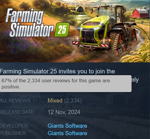 Landwirtschaft ist beliebter als High Fantasy: Der Online-Höchststand von Farming Simulator 25 übertrifft den von Dragon Age: The Veilguard bei weitem-3 Landwirtschaft ist beliebter als High Fantasy: Der Online-Höchststand von Farming Simulator 25 übertrifft den von Dragon Age: The Veilguard bei weitem-3