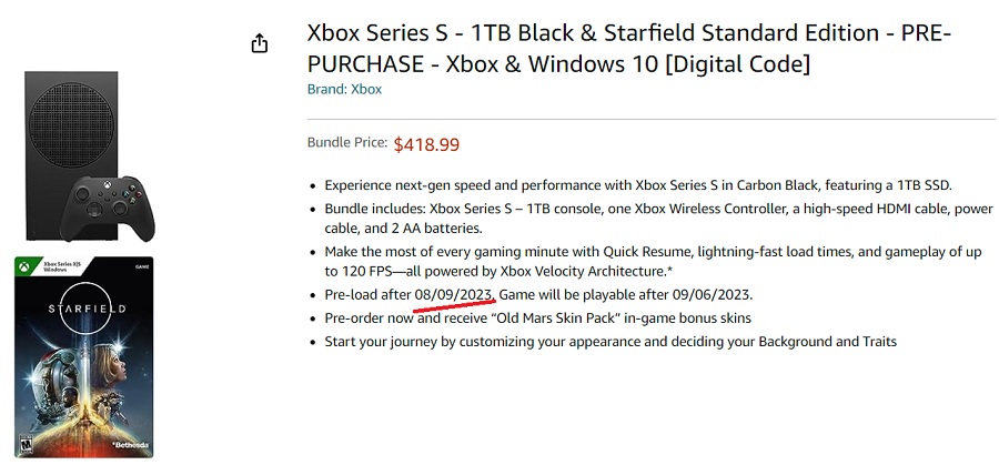 Starfield Preload könnte schon am 9. August starten: Amazon enthüllt Bethesdas Pläne-2 Starfield Preload könnte schon am 9. August starten: Amazon enthüllt Bethesdas Pläne-2