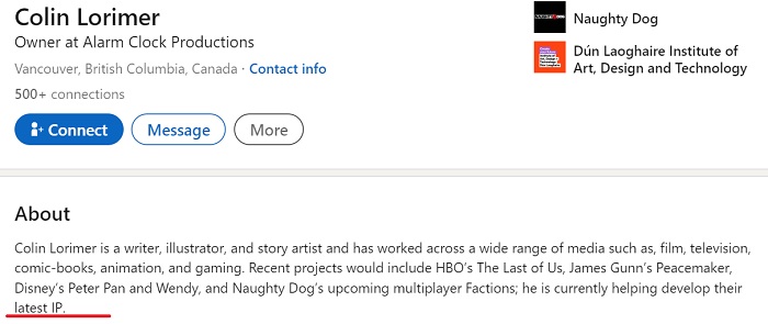 Intrige: Das Studio Naughty Dog arbeitet an einem Spiel, das auf einem brandneuen Franchise basiert-2 Intrige: Das Studio Naughty Dog arbeitet an einem Spiel, das auf einem brandneuen Franchise basiert-2