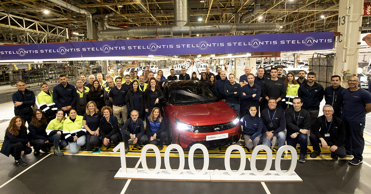 Der Opel Corsa F ist das millionste Exemplar. Der millionste Opel Corsa F.