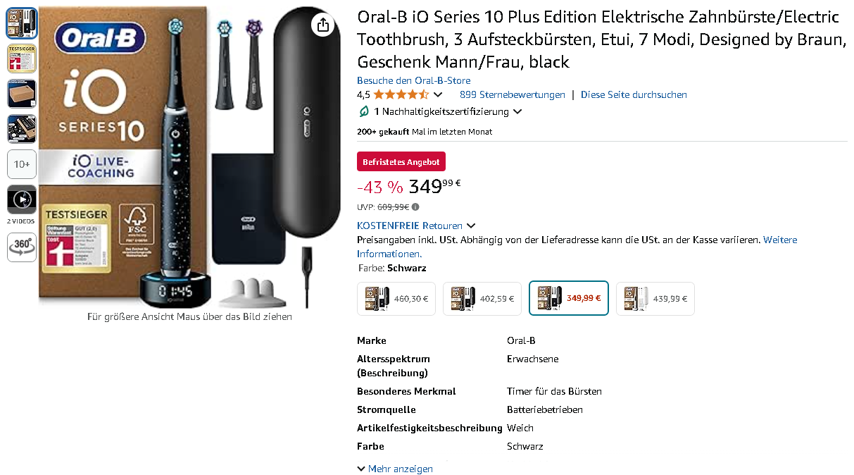 iO Series 10 Plus Produktbild Screenshot der iO Series 10 Plus