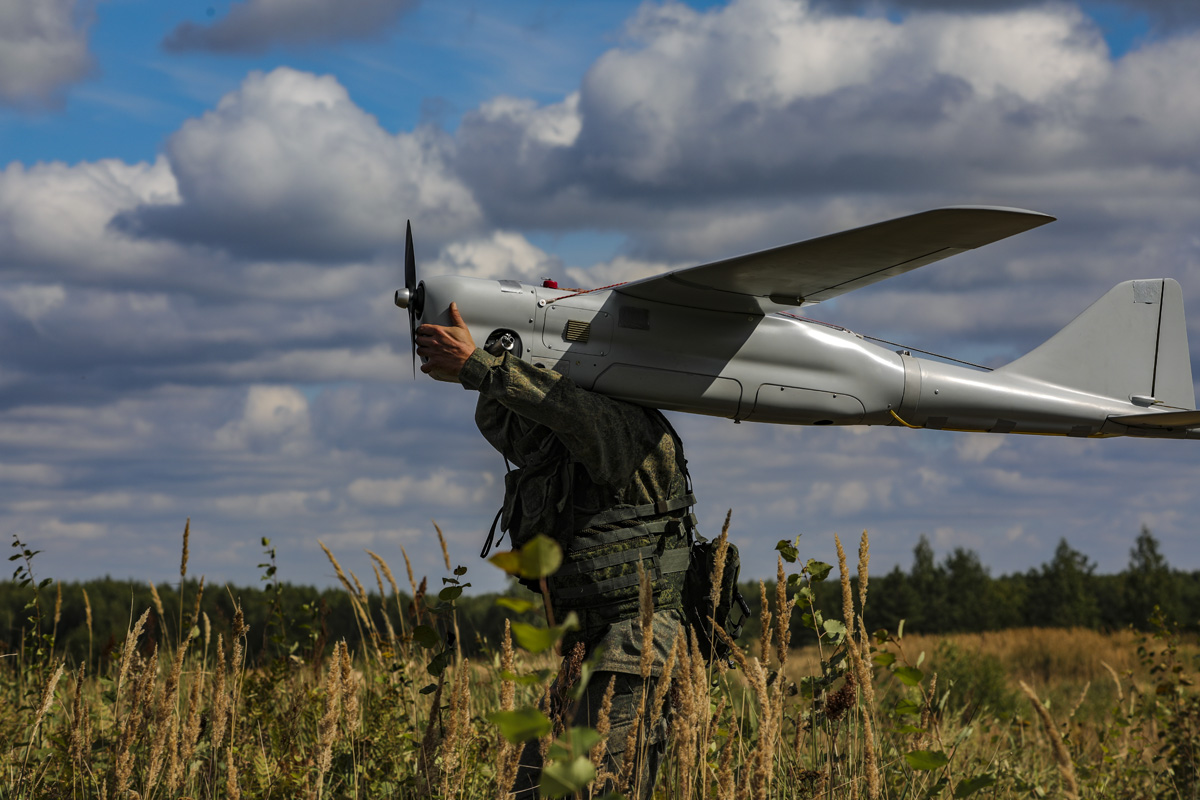 Die Orlan-10-Drohne. Illustration: Wikipedia UAV Orlan-10