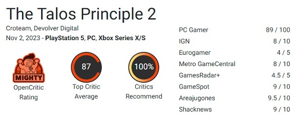 Ein großartiges Rätselspiel mit tiefem Sinn: Kritiker schwärmen von The Talos Principle 2 und geben dem Spiel hohe Wertungen-2 Ein großartiges Rätselspiel mit tiefem Sinn: Kritiker schwärmen von The Talos Principle 2 und geben dem Spiel hohe Wertungen-2