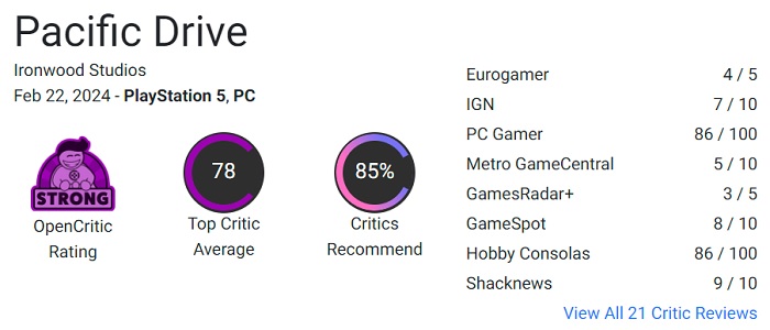 Auf dem Weg zu einem neuen Genre: Kritiker freuen sich über den ungewöhnlichen Autosimulator mit Survival-Elementen Pacific Drive-3 Auf dem Weg zu einem neuen Genre: Kritiker freuen sich über den ungewöhnlichen Autosimulator mit Survival-Elementen Pacific Drive-3