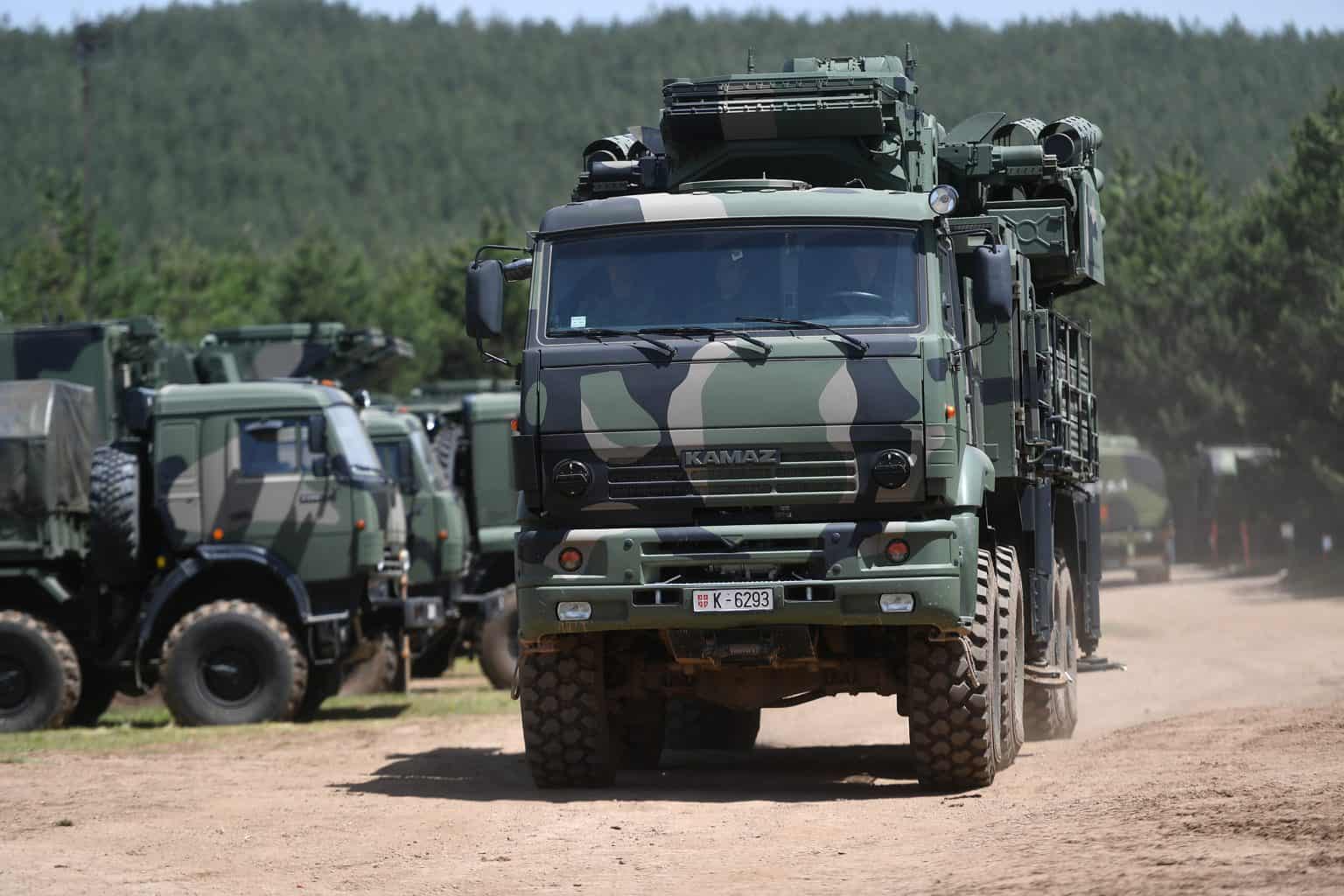 Pantsir-C1-Komplex der serbischen Streitkräfte