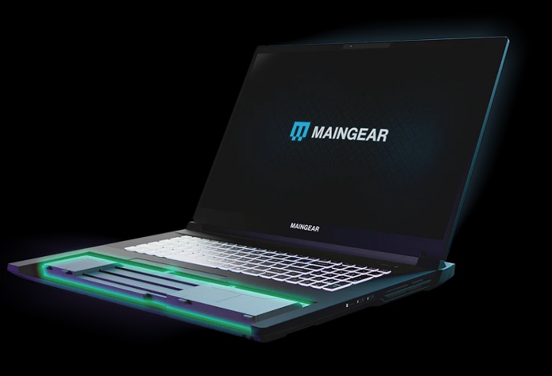 Blick auf das Maingear Ultima 18 Laptop Blick auf das Maingear Ultima 18 Laptop