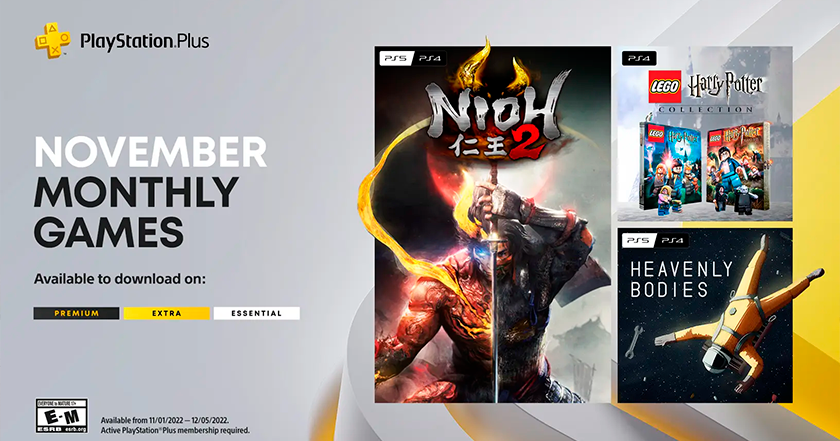 LEGO Harry Potter Collection, Nioh 2 und Heavenly Bodies: Spiele, die PlayStation Plus-Abonnenten im November erhalten werden LEGO Harry Potter Collection, Nioh 2 und Heavenly Bodies: Spiele, die PlayStation Plus-Abonnenten im November erhalten werden