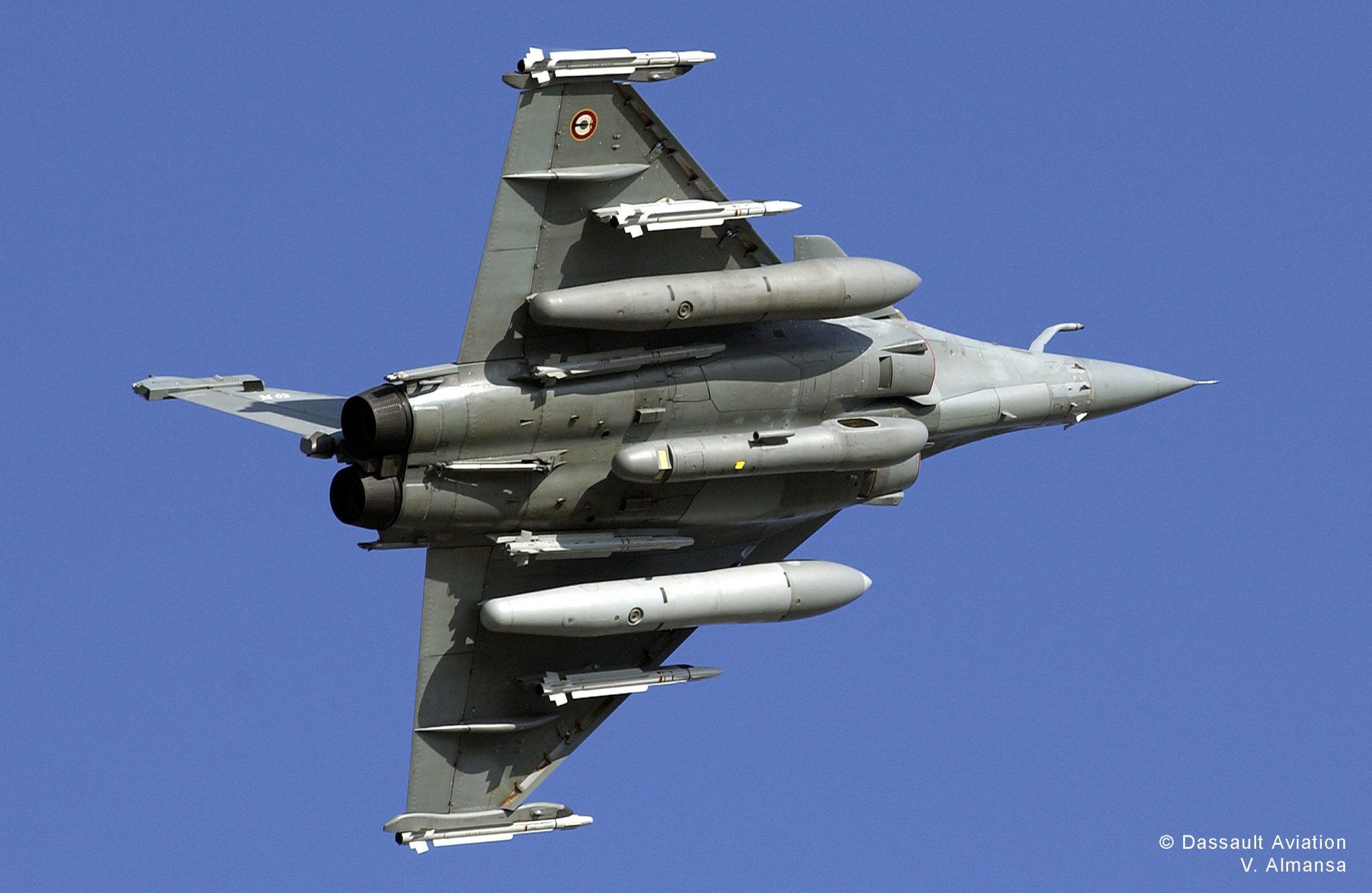 Das französische Kampfflugzeug Rafale. Illustration: Dessault