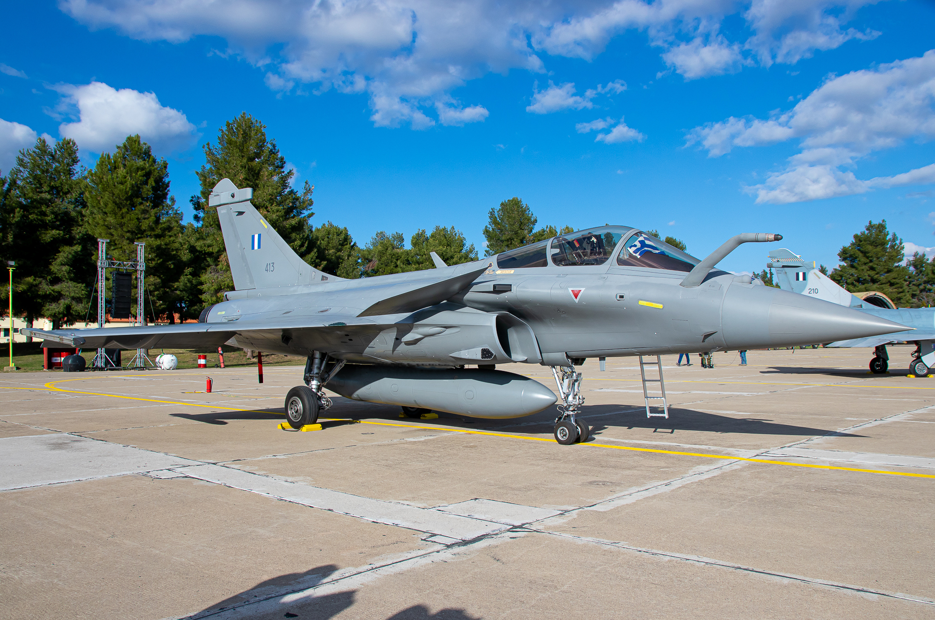 Rafale EG-Kampfjet des 331. Geschwaders der griechischen Luftwaffe Rafale EG-Kampfjet des 331. Geschwaders der griechischen Luftwaffe