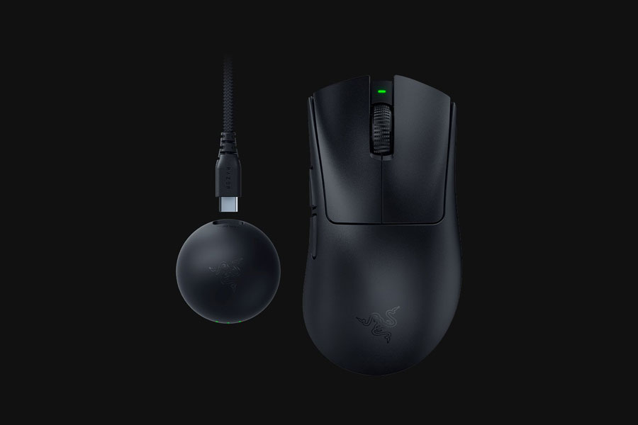 Panoramablick auf die Razer DeathAdder V4 Pro Panoramablick auf die Razer DeathAdder V4 Pro
