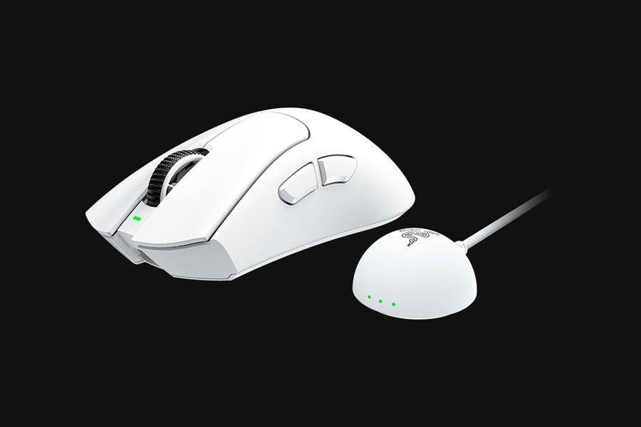 Razer DeathAdder V4 Pro in weißer Farbe Razer DeathAdder V4 Pro in weißer Farbe