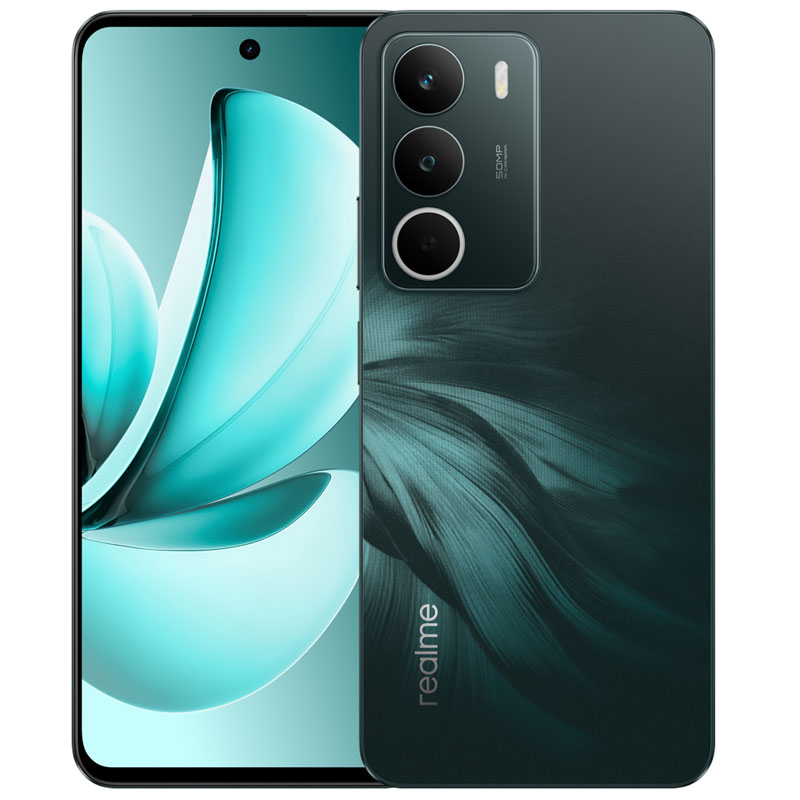 Realme C71 in Forest Owl colour