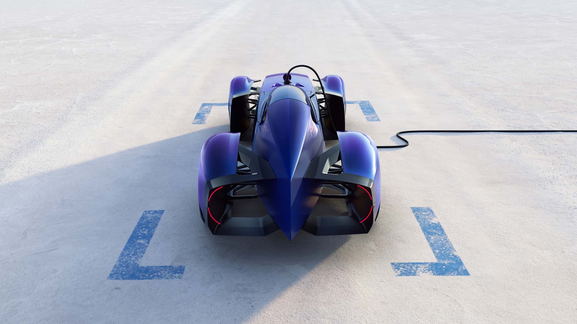 Frontalansicht des Renault Filante Record 2025 Frontalansicht des Renault Filante Record 2025