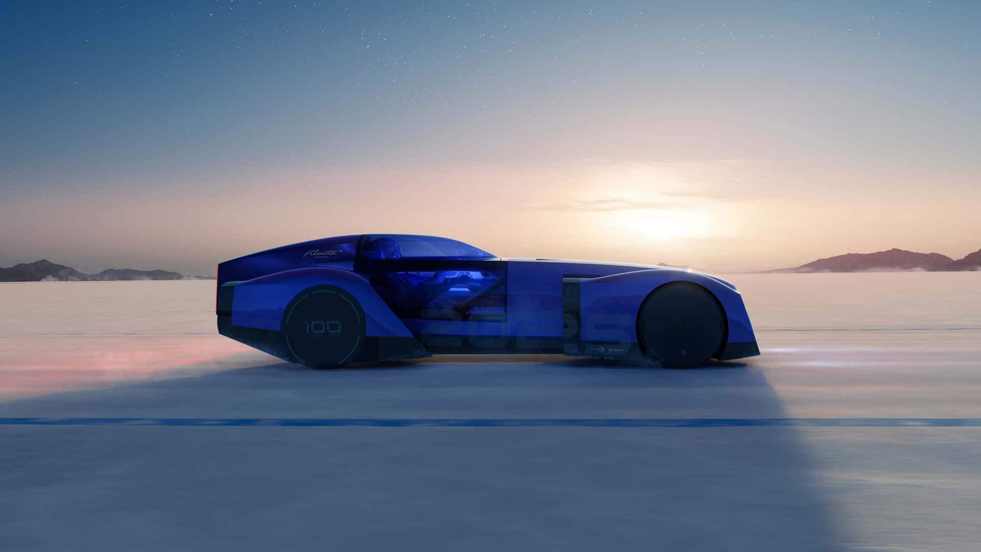Rückansicht des Renault Filante Record 2025 Rückansicht des Renault Filante Record 2025