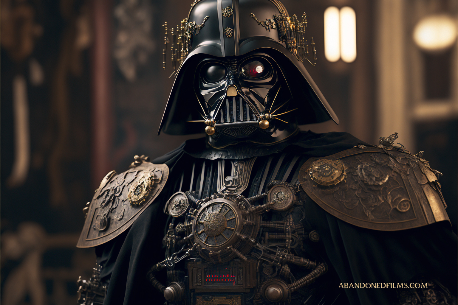 Neuronales Netzwerk stellt Planeten und ikonische Star Wars-Figuren im Steampunk-Stil dar-2 Neuronales Netzwerk stellt Planeten und ikonische Star Wars-Figuren im Steampunk-Stil dar-2