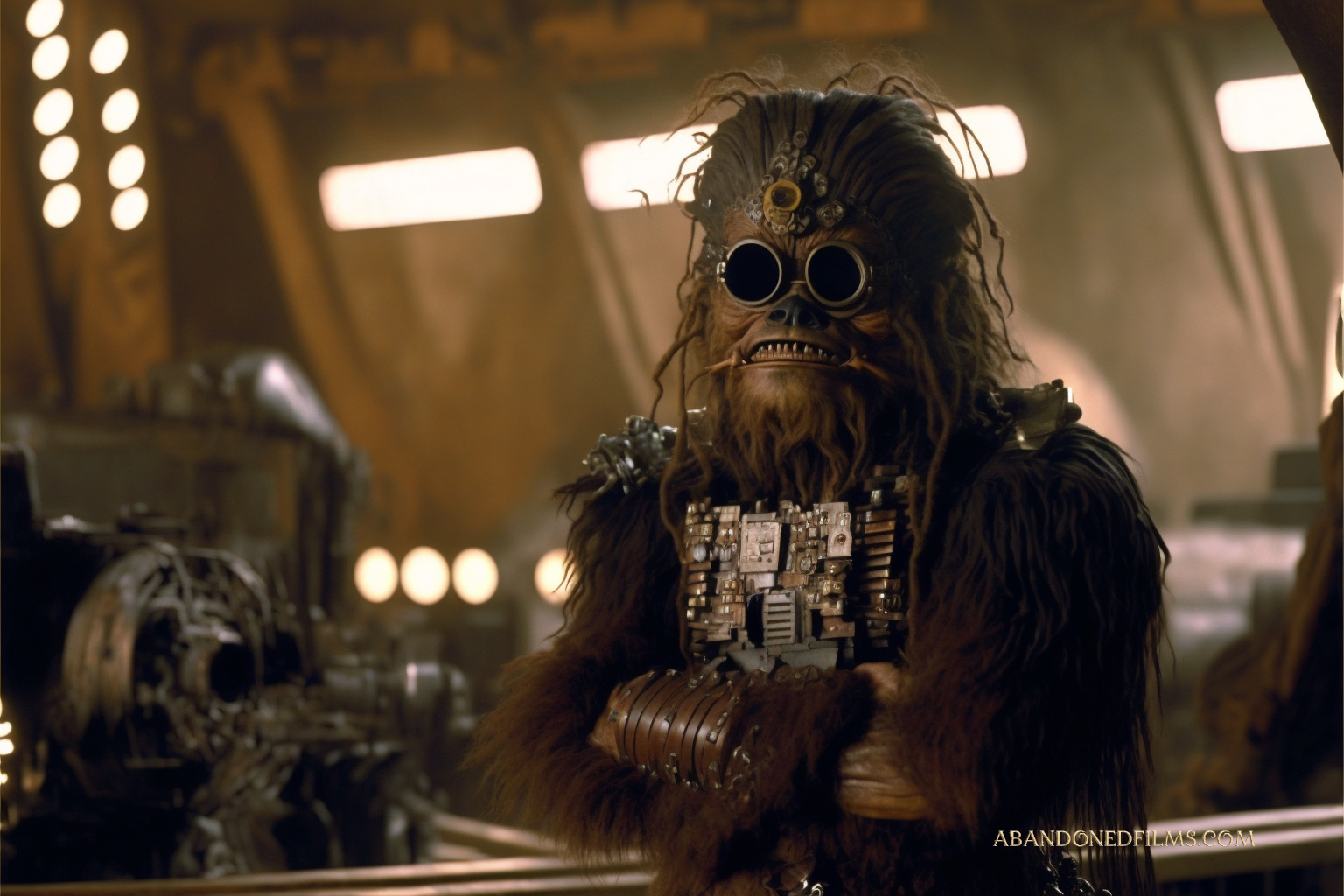 Neuronales Netzwerk stellt Planeten und ikonische Star Wars-Figuren im Steampunk-Stil dar-5 Neuronales Netzwerk stellt Planeten und ikonische Star Wars-Figuren im Steampunk-Stil dar-5