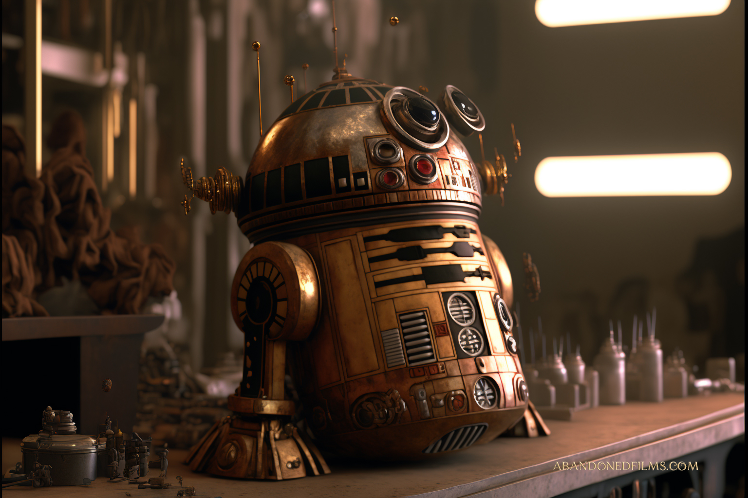 Neuronales Netzwerk stellt Planeten und ikonische Star Wars-Figuren im Steampunk-Stil dar-10 Neuronales Netzwerk stellt Planeten und ikonische Star Wars-Figuren im Steampunk-Stil dar-10