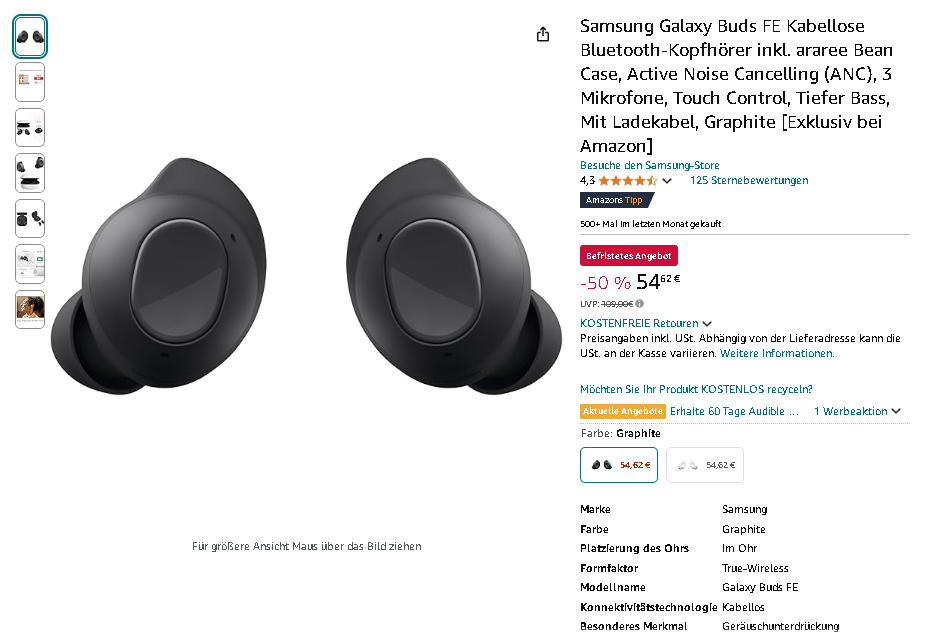 Samsung Galaxy Buds FE Samsung Galaxy Buds FE