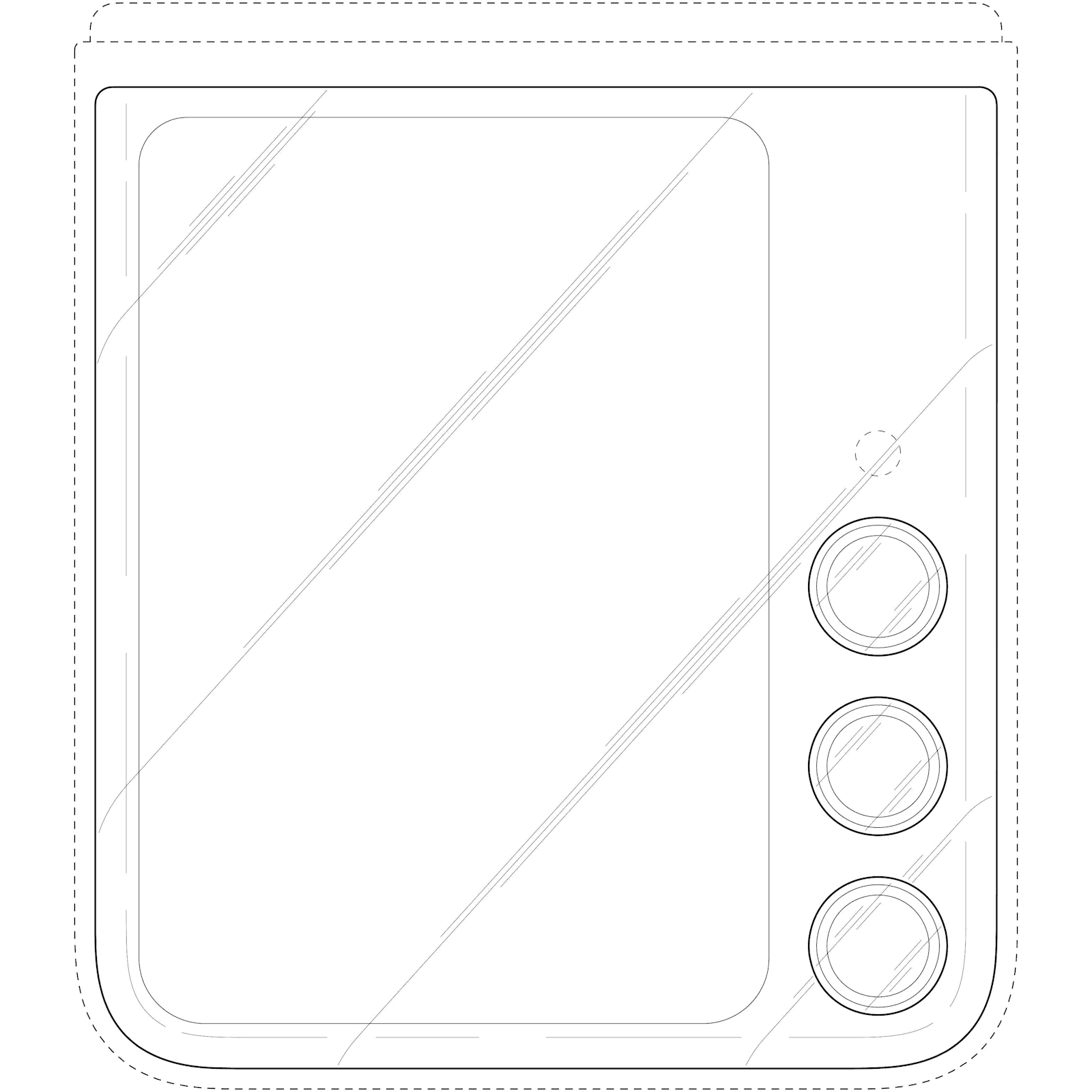 Vorderansicht des Samsung Galaxy Z Flip 7 mit Teleobjektivkamera Vorderansicht des Samsung Galaxy Z Flip 7 mit Teleobjektivkamera