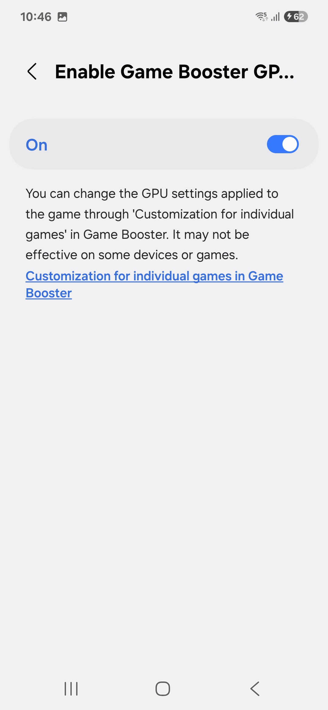 Einrichten der GPU in Game Booster Einrichten der GPU in Game Booster