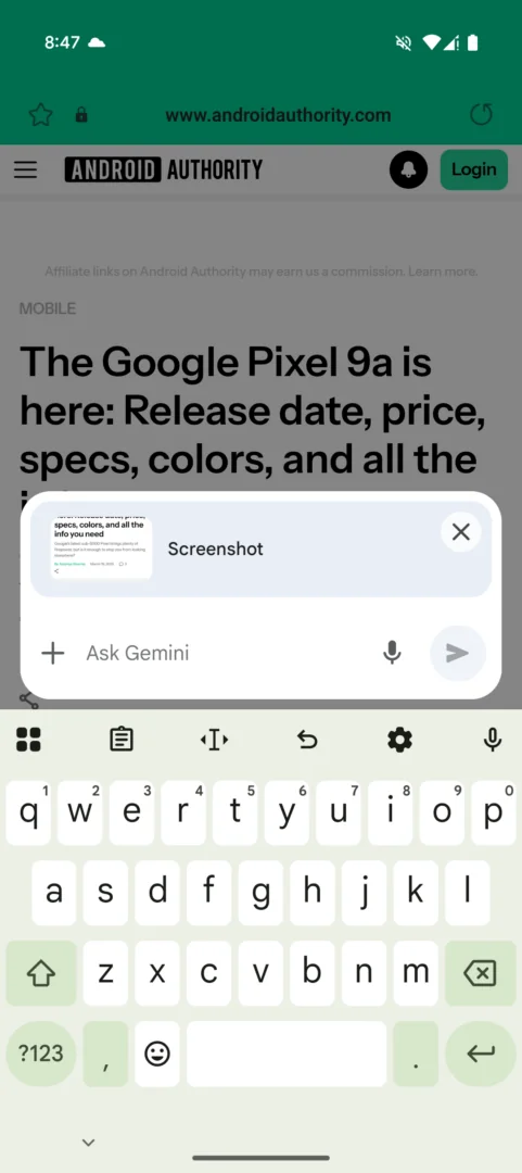 Bild vom Test der Webseiten-Zusammenfassung in Samsung Internet mit Gemini Bild vom Test der Webseiten-Zusammenfassung in Samsung Internet mit Gemini