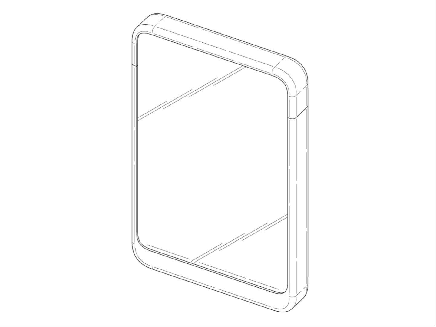 Die Vorderseite von Samsungs zum Patent angemeldetem Telefon