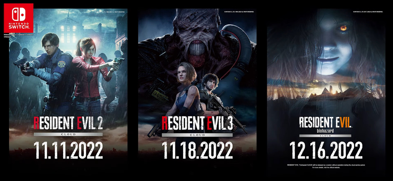Capcom kündigte die Veröffentlichung der Remakes von Resident Evil 2 und 3 für Nintendo Switch im November an, und Resident Evil 7 soll am 16. Dezember erwartet werden.-2 Capcom kündigte die Veröffentlichung der Remakes von Resident Evil 2 und 3 für Nintendo Switch im November an, und Resident Evil 7 soll am 16. Dezember erwartet werden.-2
