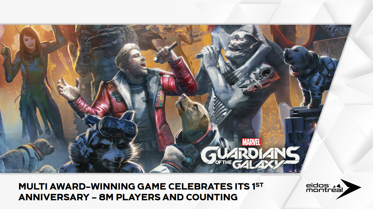 Embracer-Gruppe: 8 Millionen Menschen haben Marvels Abenteuerfilm Guardians of the Galaxy in einem Jahr gespielt, und diese Zahl wächst weiter-2