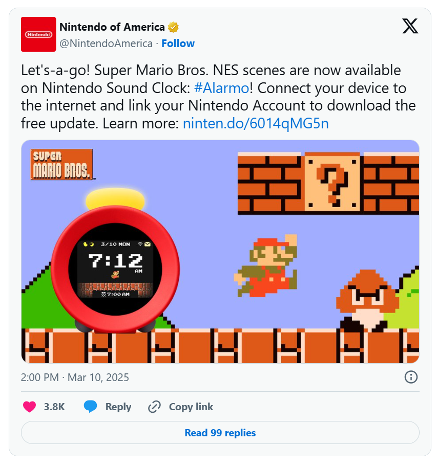 Nintendo Alarmo Wecker Nintendo Alarmo Wecker