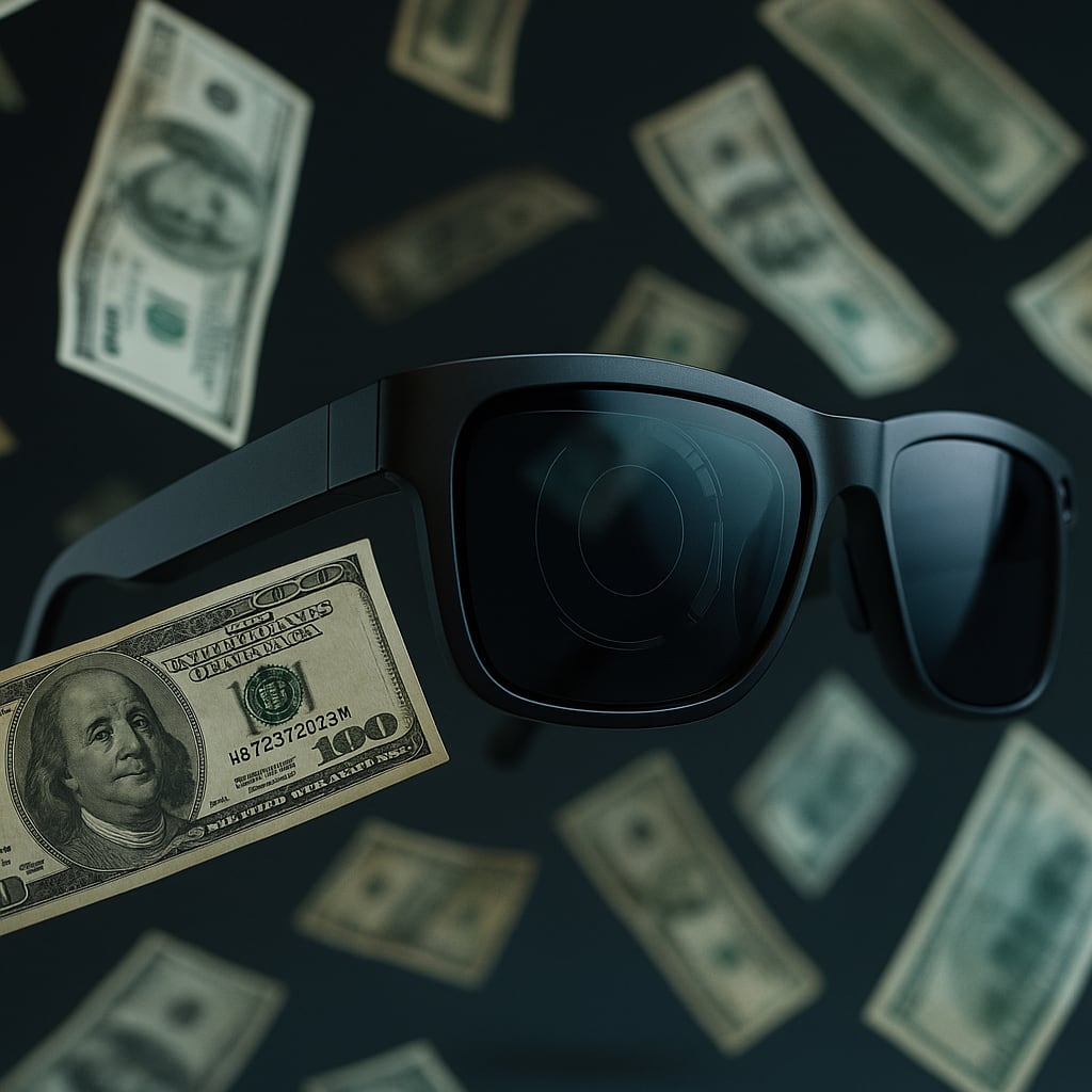 Warum sind intelligente Brillen noch nicht auf dem Vormarsch?-4 Illustratives Bild einer intelligenten Brille mit den Kosten