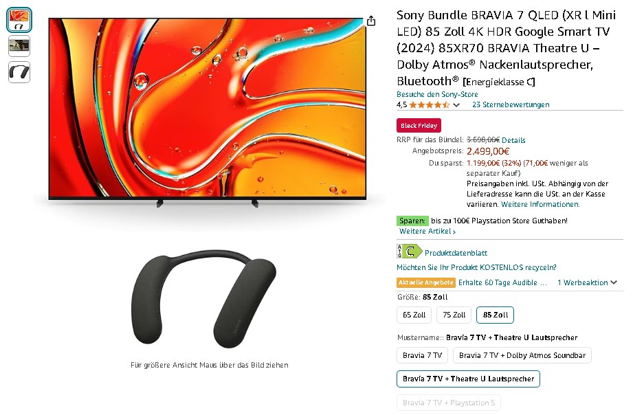 Sony BRAVIA Bundle Screenshot Sony BRAVIA Bundle