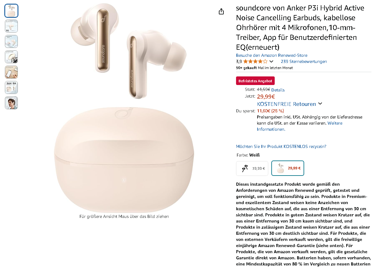 soundcore P3i True Wireless Earbuds soundcore P3i True Wireless Earbuds