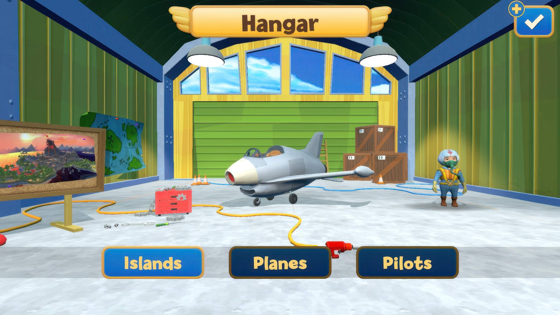Flugzeug im Spiel Stunt Flyer