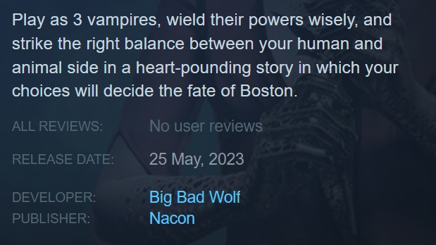 Nicht mehr EGS-exklusiv. Vampire: The Masquerade - Swansong erscheint im Mai auf Steam-2