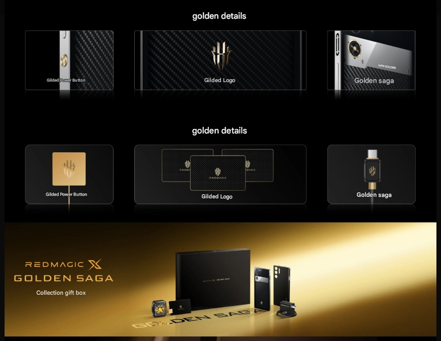 Neues Modell des Smartphones RedMagic X Golden Saga Neues Modell des Smartphones RedMagic X Golden Saga