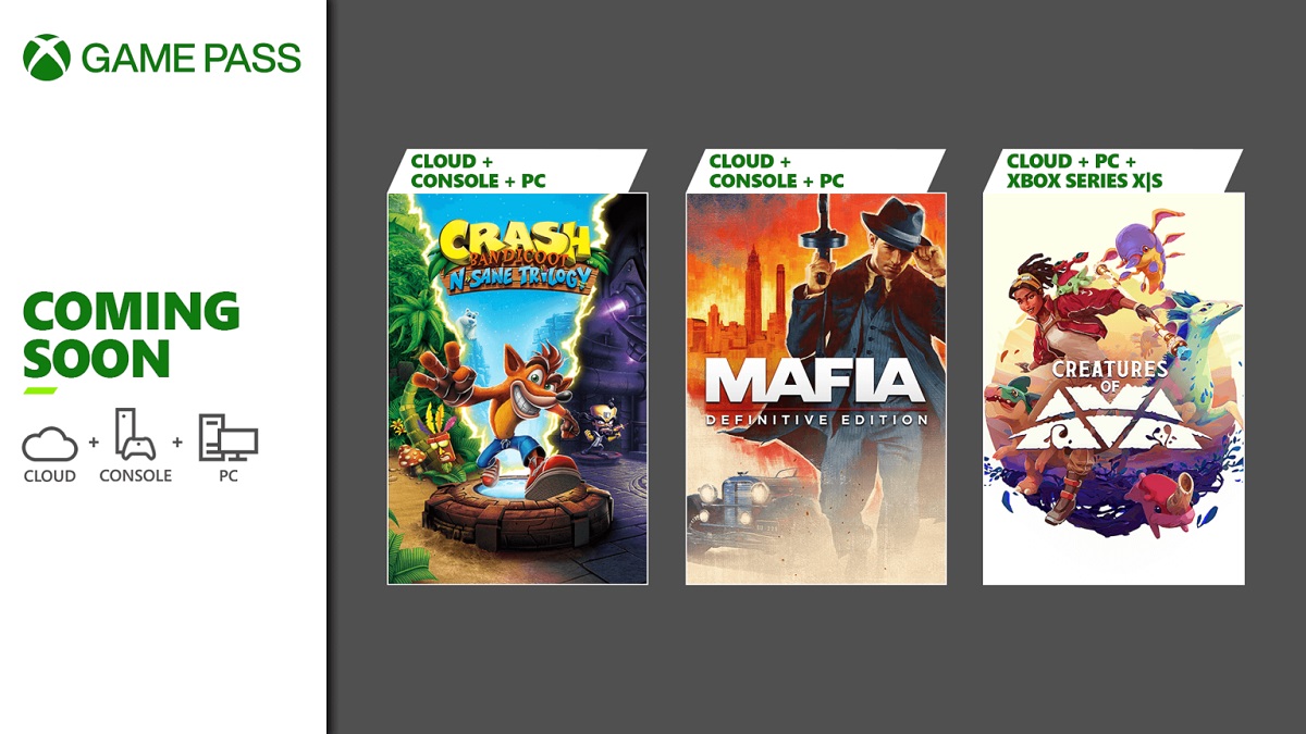 Es ist offiziell: Zu den Neuzugängen im Xbox Game Pass für die erste Augusthälfte gehören ein Mafia-Remake und eine dreiteilige Crash Bandicoot-Anthologie Es ist offiziell: Zu den Neuzugängen im Xbox Game Pass für die erste Augusthälfte gehören ein Mafia-Remake und eine dreiteilige Crash Bandicoot-Anthologie