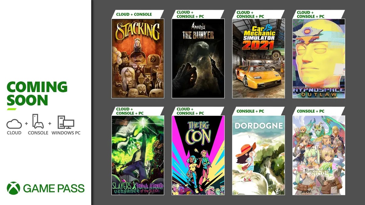 Microsoft hat eine Liste von Neuerscheinungen für seinen Game Pass-Dienst veröffentlicht. Angeführt wird die Auswahl von dem Horrorspiel Amnesia: The Bunker